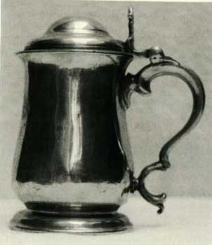 Item 535 M A double domed tankard c 1780 with the I & H touch
