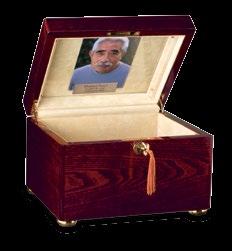 urn (148341) or biodegradable urn (pages 30-31) sold separately Optional keepsake medallion available for an additional charge