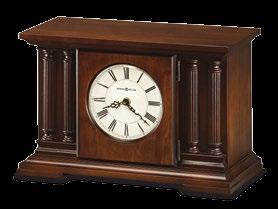 63"h i Aldin Mantel Clock Hardwood Urn 243647 Dual Capacity Measures 16.75"w x 7.