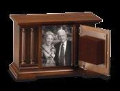 shown with cherry flag case 198158. Hardwood Urn 235699 Measures 10.25"w x 8"d x 11.