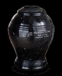 25"h Ebony Capsule d Antique White Urn Full Size Urn 100131 Measures 8.5" diameter x 10.