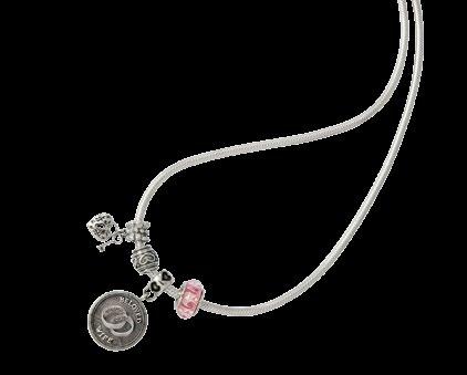 Remembrance Jewelry If desired, you can arrange for your funeral professional to place cremated remains inside a pendant or bracelet Nambé Flight, Strength and Cross include black leather cord Key