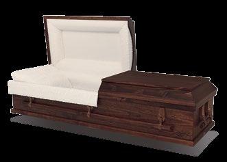 24" Cremation-friendly hardware Libra w NewPointe Hardwood Rosetan crepe interior Libra