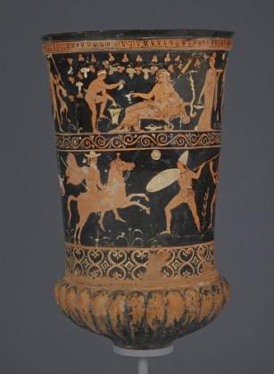 Dangerous Perfection: Funerary Vases from Southern Italy November 19, 2014 May 11, 2015 Funerary Vessel with Female Figures; a Dionysian Scene; and Greeks Battling Amazons, 4th century B.C.