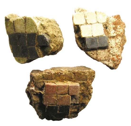 mosaic fragments.