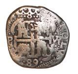 580. Great Yeldham, Essex: silver half denga of Ivan IV of Russia. 581.
