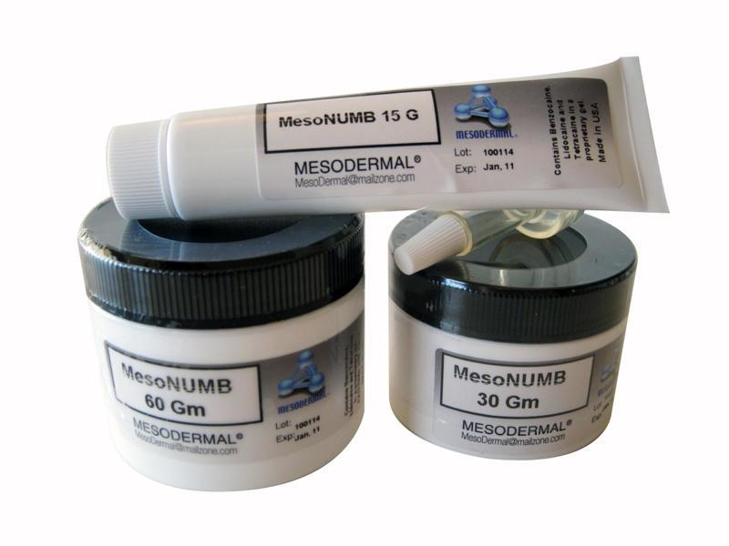 MESONUMB The benefit is that it is packaged in a unique liposome form which allows the medication to be directly delivered through the skin.
