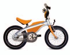 The Kidsbike does more than make parents feel safer: children will immediately appreciate the user-friendly handbrake, while the ergonomically shaped seat saddle and handlebar also ensure a