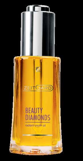 evening Next, apply the skin care products you normally use, such as LR ZEITGARD Beauty Diamonds.