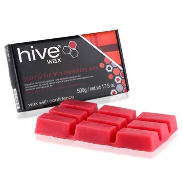 HIVE WAX HIVE s range of waxes are formulated with the purest ingredients to deliver optimum efficiency and gentle application, making them a real salon essential!