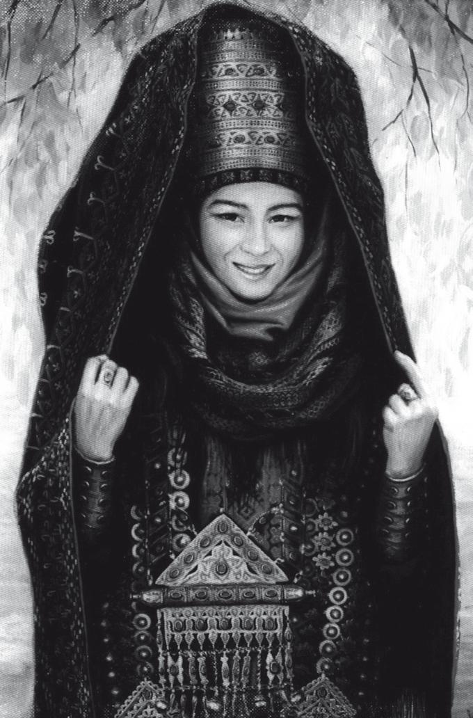 54 55 šperk má v kultúre Strednej Ázie svoje stále miesto a je neoddeliteľne spojený s tradíciou bohatej textilnej tvorby, s ktorou sa vzájomne doplňujú.