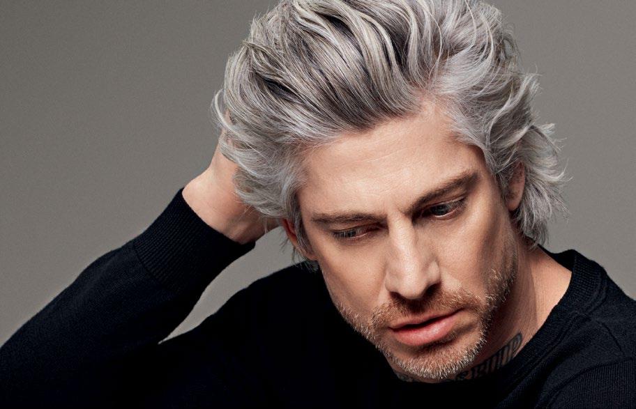 MEN RESHADE SEMI-PERMANENT HAIR The most masculine way to blend grey.