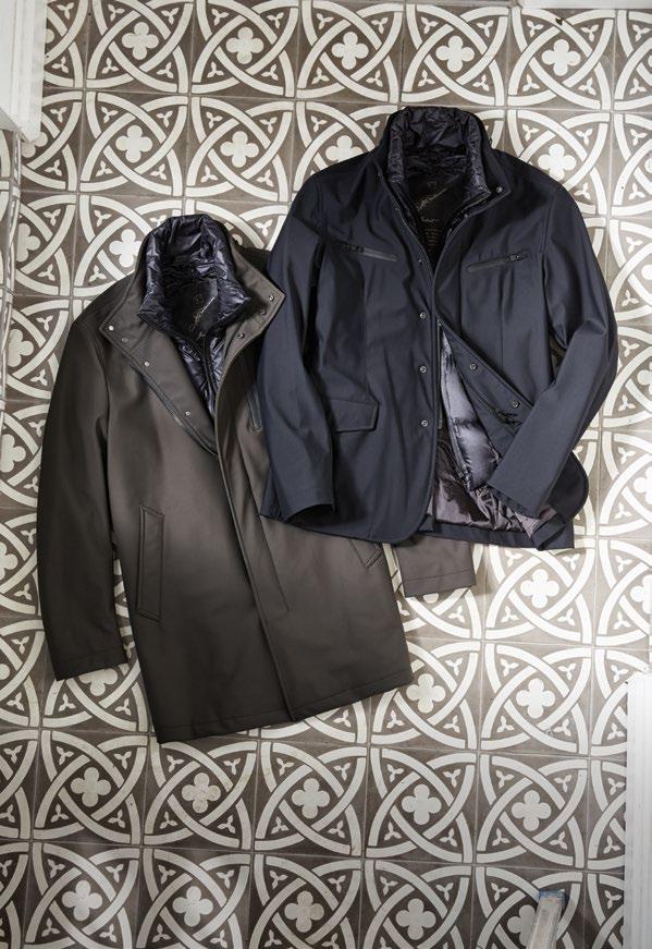 MONTECORE Water Resistant Quilted Topcoat, $,98. ELEVENTY Wool Jacket, $89.