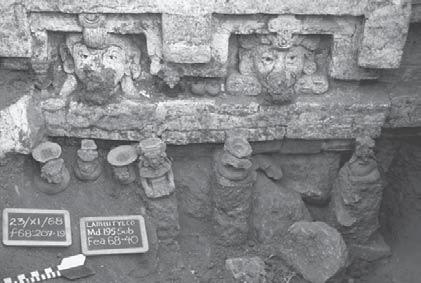 The Tomb 6 lintel offering The ten objects composing the lintel offering were purposefully arranged and certainly formed part of the final offering for the Structure 195-3 household head, Lord 1