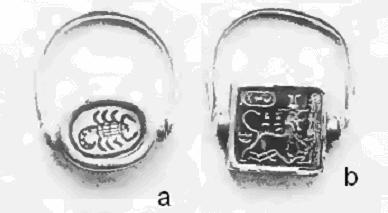ring itself. The bezel was obtained by expanding the ring into a flat oval, where the signet was placed.