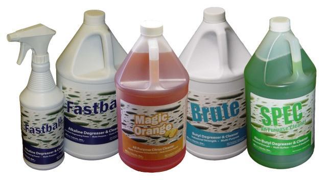 CLEANING & HOUSEKEEPING PRODUCTS CLEANERS & DEGREASERS SPEC - ALL PURPOSE CLEANER A concentrated water based cleaner and degreaser. Great for all jobs. Product has excellent rinse-ability.