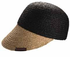 CSK100209 Bude Trilby Natural crochet raffia with