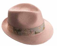 Brim Panama Bleached with Liberty Archive jade print band CPN100193 Eleanor Panama Pink with Simon band and cream binding CPN100194