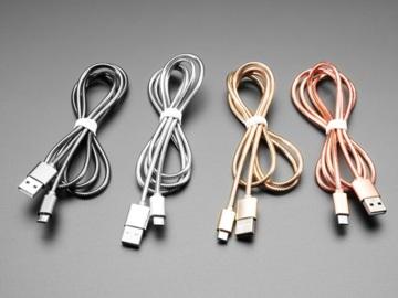 Micro B USB Cable This here is a beautiful metallic A to micro-b USB cable!