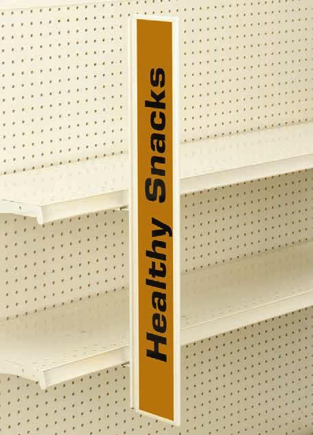 Bracket Sign System Sign Holders /Adapters Framed Aisle Violator Sign Holder, with Hinge Use with any of the brackets (pages 3-7) to