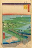 Supplement: Keisai Eisen (1790-1848), ôban, tate-e, beauty in front of a flowering plum branch. -Rhenish private collection. 650 750 $ 754 870 WOODBLOCK PRINT: ÔDENMA-CHÔ GOFUKUDAN.