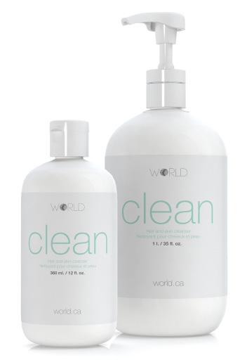 CLEAN Hair and Skin Cleanser Wash your hair Cleanse your body BEST FOR Men, women and children of all ages, all hair and skin types.