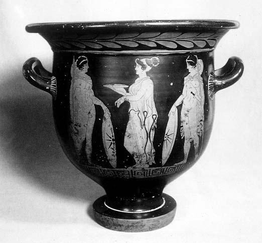 A Greek Vase from Southern Italy and its Context Lucanian bell krater, Taranto National Museum The following example illustrates the immense amount of archaeological information that is lost when