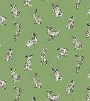 RABBITS, RABBITS EVERYWHERE A fun, cheeky and playful print featuring hopping