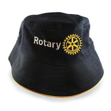 I will be submitting an order for caps and bucket hats with the Rotary logo and the word "Rotary" on the front. Please see the attachments for pictures of the cap and bucket hat.