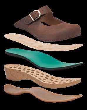 Leather-wrapped EVA footbed provides optimal