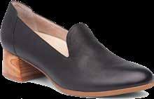 Leather-covered, removable, molded EVA footbed with Dansko