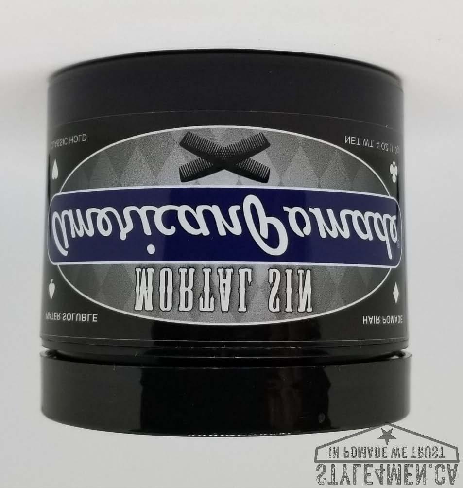 Jar wize, American Pomade is following the industry standard by using a 113 g plastic container. The differentiator is that they are using a black jar. I personally like the cool cartoon dude.
