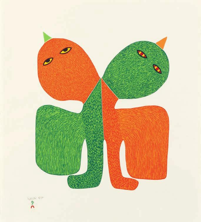 The Brooklyn Museum began collecting Inuit prints with the purchase of some of the first work produced by Kinngait (Cape Dorset) artists in 1959.