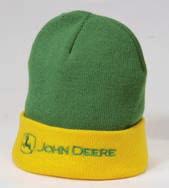 the front and John Deere in yellow on the