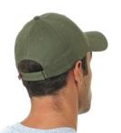 HEADWEAR 3660 STRUCTURED CAP 100% cotton chino twill cap, 6 panel constructed crown, matching Hook & Loop