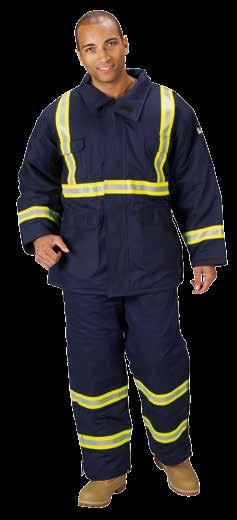 Acceptable for use in occupations covered by OSHA Final Rule 1910.269 Insulated Parka IP08RT13 Insulated Bib Overalls IB08RT13 Outer-shell: 9.0 oz.