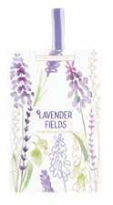 scented drawer liners printed with a lavender watercolour illustration, embellished with a