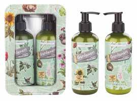 hand cream, SOS balm with beeswax, basil and chamomile and a muscle soak, containing uplifting