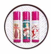 Festive fun, with decorative crackers that each contain scented hand cream enriched with shea