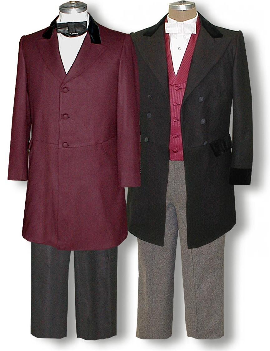 The collar comes standard in the same fabric as the coat. As an option, velvet can be used in a harmonizing color on the collar alone, or on both the collar and cuffs, as shown at left.