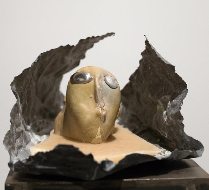 Testa (Head), a sculpture by Ms. Merz, a leader in the Arte Povera movement.