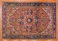circa 1910 Est $200-400 858 Rare antique Cloudband Kazak rug approx 42 x 83,