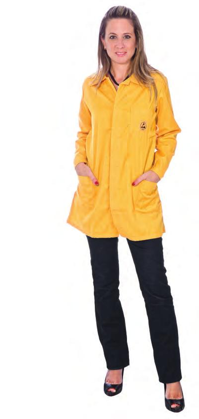 ESD Ladies Smock LS Design Comfortable and breathable static dissipative smock for use in EPA-Electrostatic Protective Area