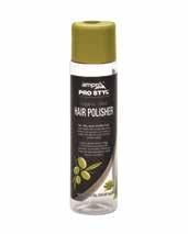 Ampro Pro Styl Line 10 11 Ampro Pro Styl Hair Polisher natural olive for dry hair Ampro Pro Styl Vitamin E Oil oil blend for hair, skin nails Accentuates, moisturises and adds shine to flat, dull
