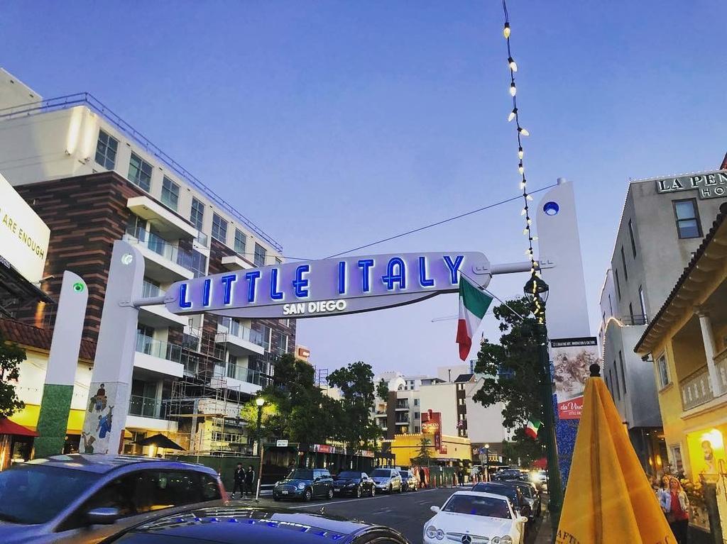 ABOUT LITTLE ITALY Little Italy San Diego is the largest cultural neighborhood of its kind in the United States. Boasting 48 square blocks and over 1.5 million visitors yearly.