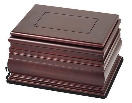 5" photo Includes memorabilia tray Dual-capacity chest designed to accommodate two Batesville sheet bronze urns (148341 sold
