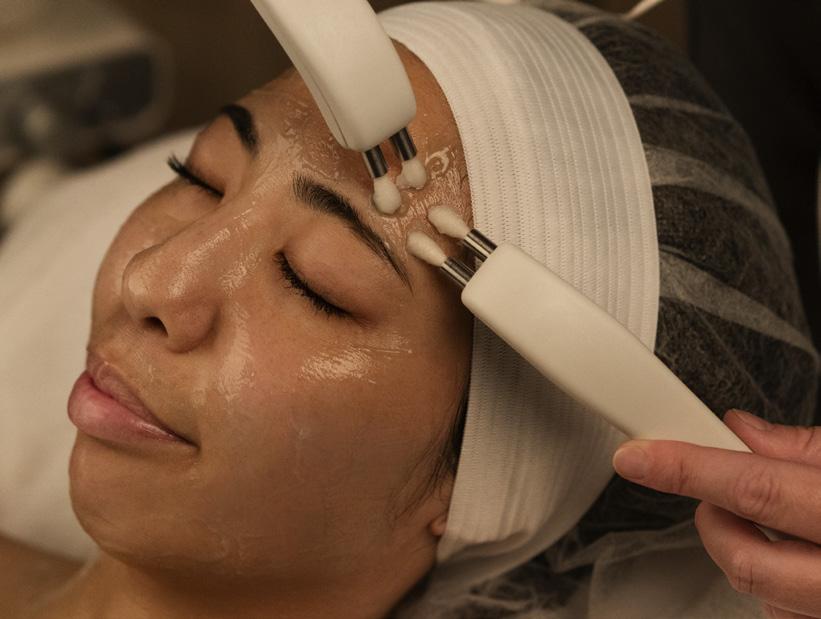 microcurrent Ideal for clients who d like to address premature signs of aging, Microcurrent uses low-level electrical current to enhance product penetration while firming and toning the