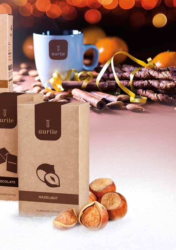 SWEET DELIGHT AURILE COFFEE GIFT SET Vanilla Flavoured Coffee 250g Chocolate Flavoured Coffee 250g Hazelnut Flavoured Coffee 250g