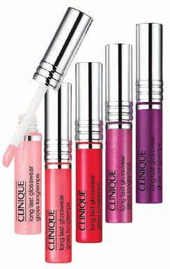 3 1. Clinique Long Last Glosswear Mini 5 Pack Travel Exclusive: Your full lip gloss wardrobe, ready to go. Long Last Glosswear gives you 8 hours of lasting shine.