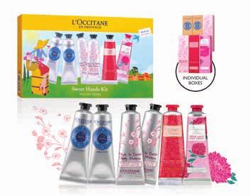 8 BEAUTY WORLD 9. L Occitane Sweet Hands Kit (6 x 30ml) Soften your hands with these must-have creams from L Occitane for moisturized and delicately perfumed hands.